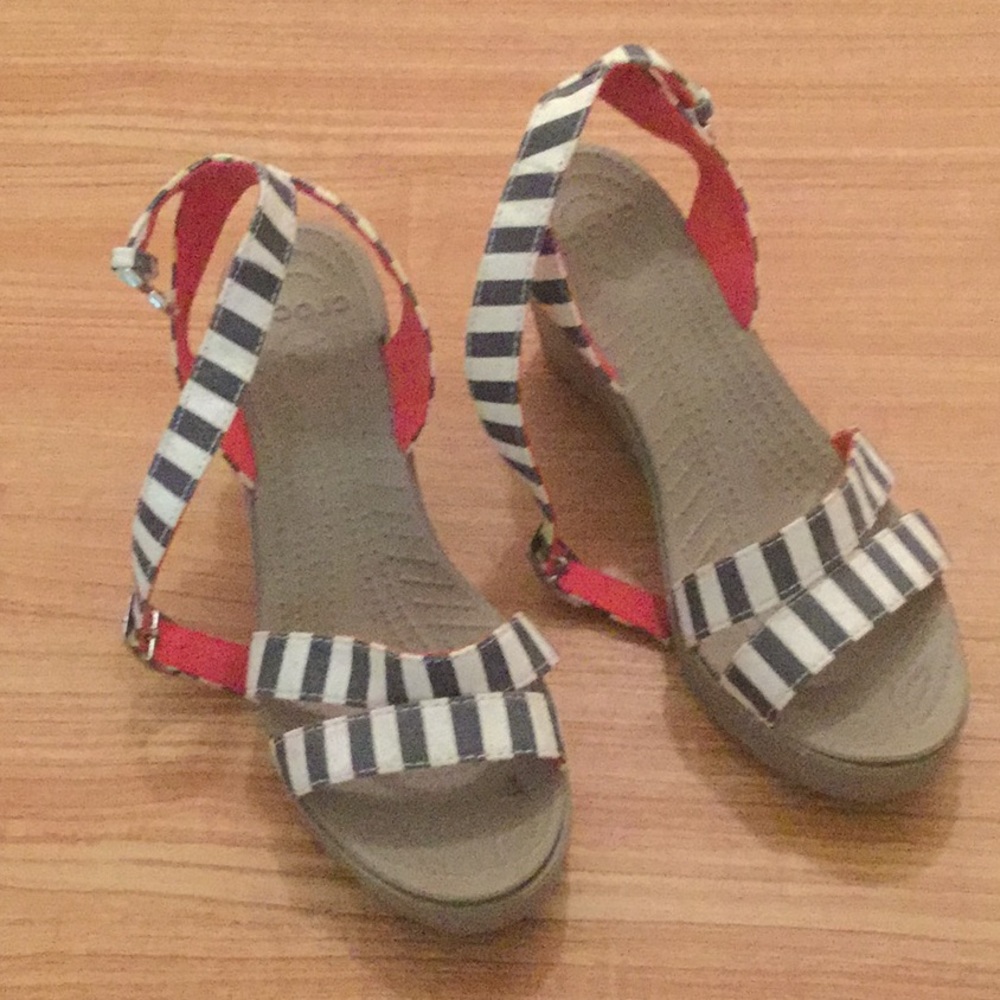 Crocs platform shoes